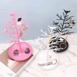 Màn hình tháp cây chim cho đồ trang sức, chăm sóc nhựa, bông tai, vòng cổ tháp, vòng, vòng tay, 3 màu, thời trang 10 Chim cổ bán hàng chính - 5