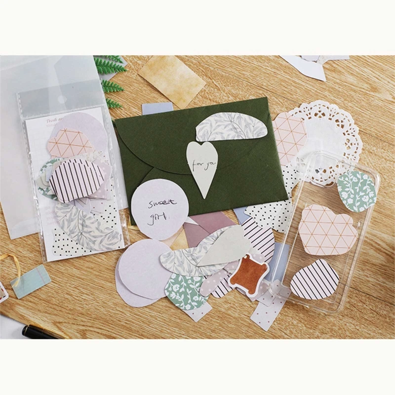 ملصقات سجل القصاصات لمجلات دفتر يوميات المخططين DIY 45 ورقة/الحزمة