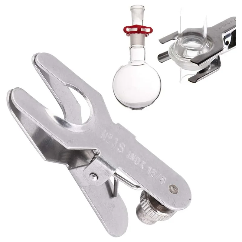 

Classic-6PCS Lab Clamp, Stainless Steel Pinch Clamp Beaker Holder Flask Clamp Metal Lab Clamp Spherical Joint Clamp
