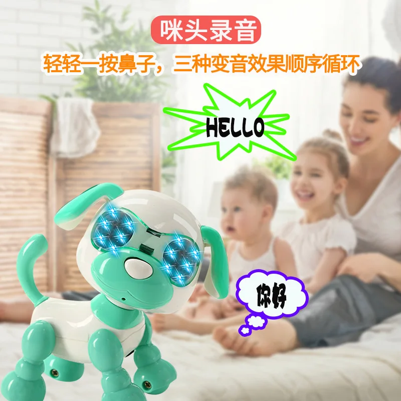 Intelligent Machine Dog Electric Walking Simulation Pet Dog Robot registrazione a controllo vocale giocattolo per bambini Boy