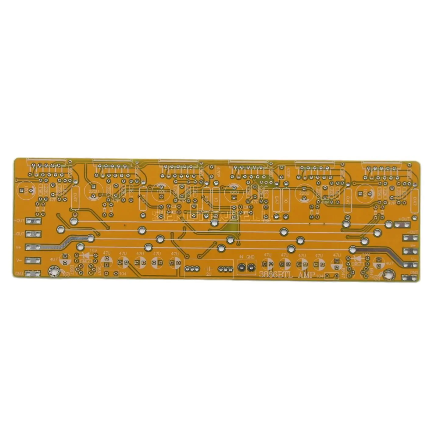 DIY LM3886 BTL Mono Amplifier Board PCB Reference JEFF ROWLAND Power Amp Circuit