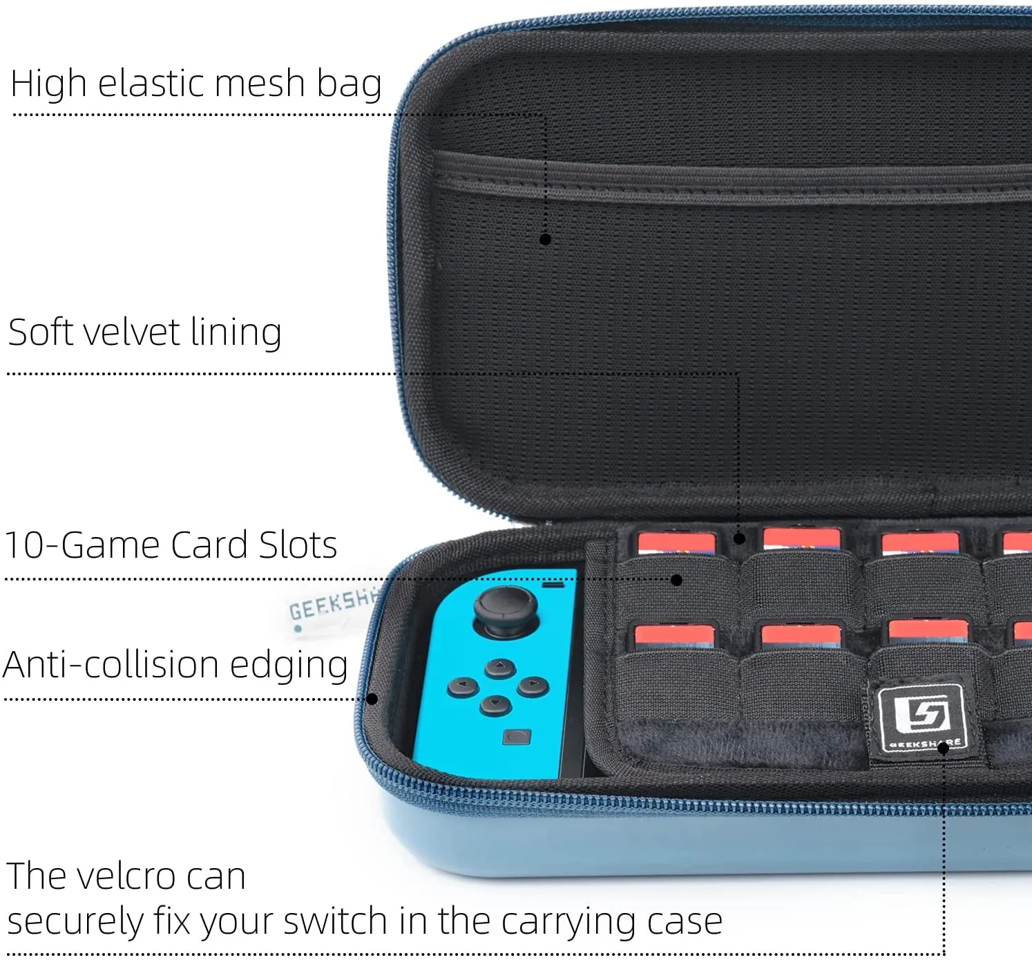 GeekShare podręczny schowek-organizer dla Nintendo przełącznik OLED czas konstrukcja maszyny Protables przypadku dla NS akcesoria wysokiej Quality Box