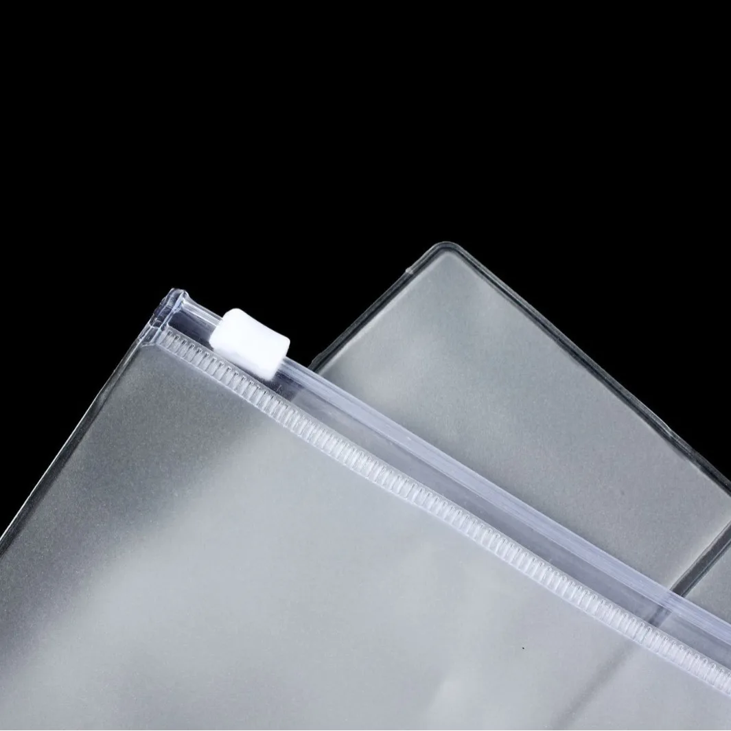 Diario per notebook da viaggio standard in PVC Borsa per pagina interna con cerniera in PVC Borsa per ricevute per biglietti da visita