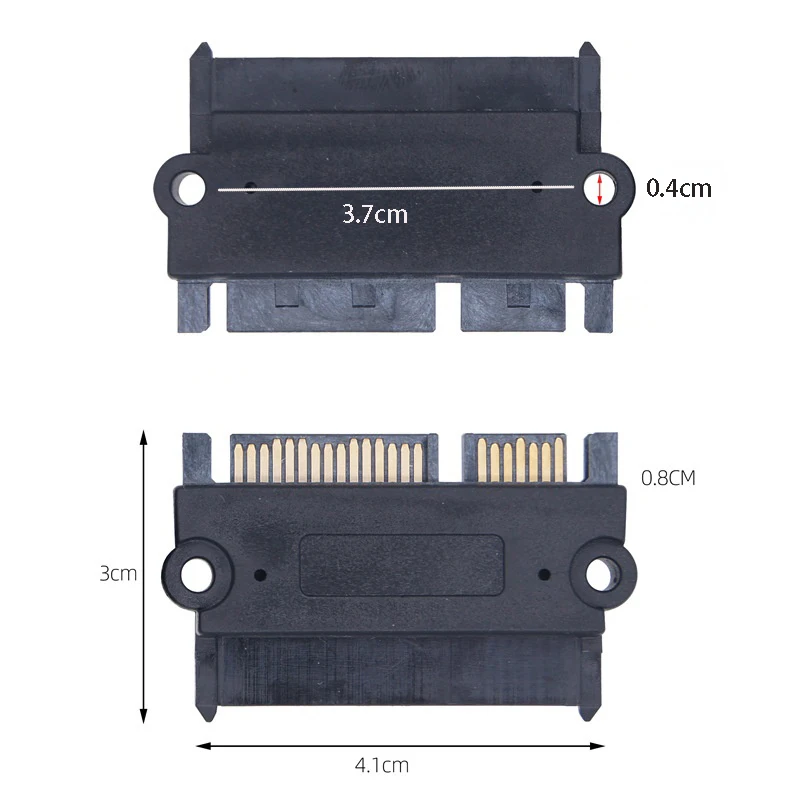 SATA 22PIN ตัวแปลงชายหญิงซาต้า 7+15 พินข้อมูลอะแดปเตอร์ขยายฮาร์ดไดรฟ์ฮาร์ดดิสก์ตัวเชื่อมต่อ