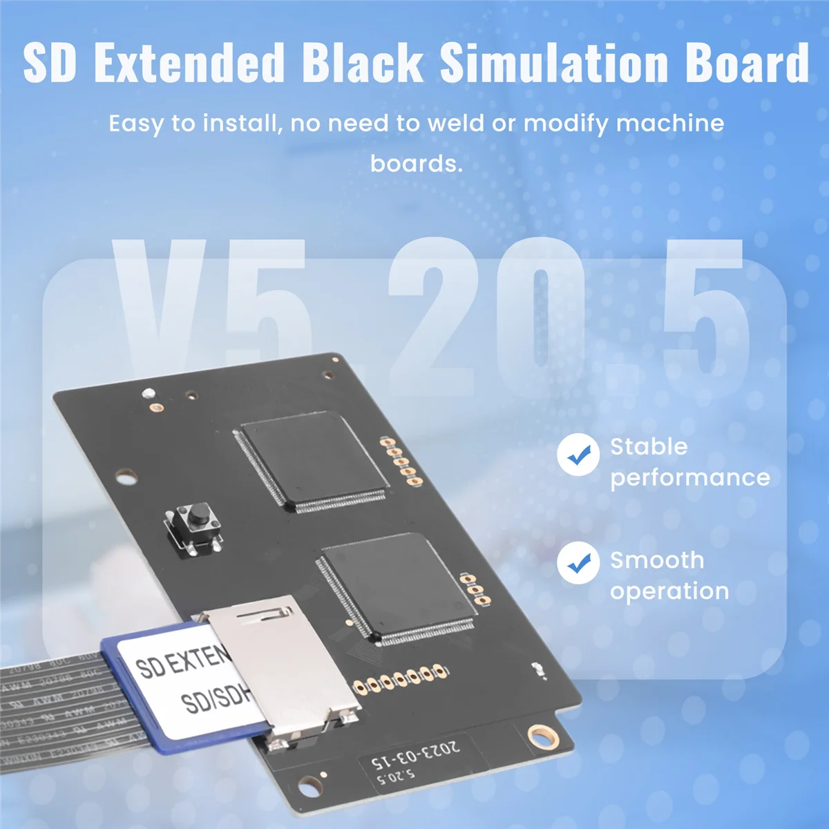 A45U For GDEMU V5.20.5 Optical Drive Emulation Board Kit for Dreamcast GDU DC VA1 Console SD Extension Black
