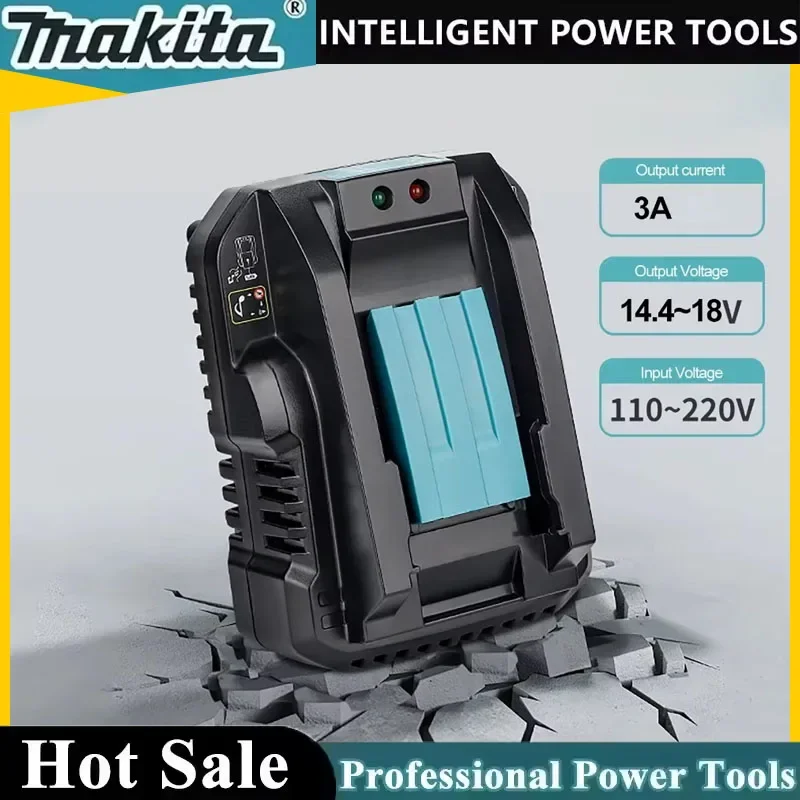 

Зарядное устройство Makita DC18RC 18В для аккумуляторов Li-ion 3/4А, для инструментов Makita Bl1830 Bl1430 14.4В 18В, вилка EU/US