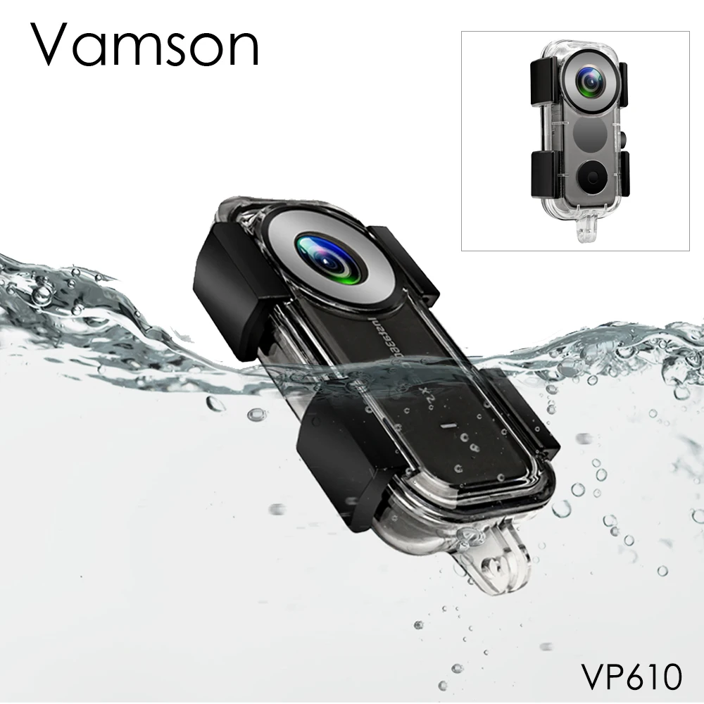 

Vamson for Insta360 One X2 40M Underwater Protection Case Lens Case Diving Shell for Insta360 One X2 Panoramic Camera Accessory