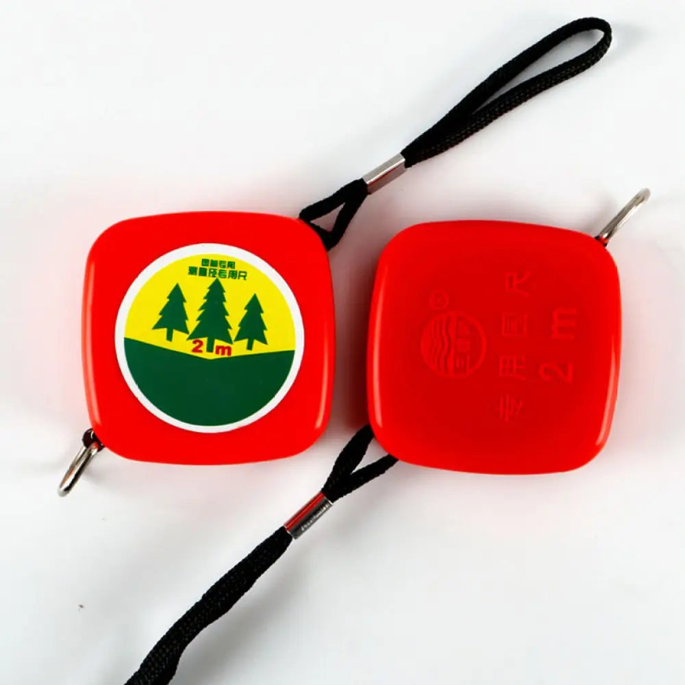 Portable Tree Diameter Measuring Tape 2M Forestry Circumference Caliper Tool Flexible Steel Ruler For Landscaping Arborist