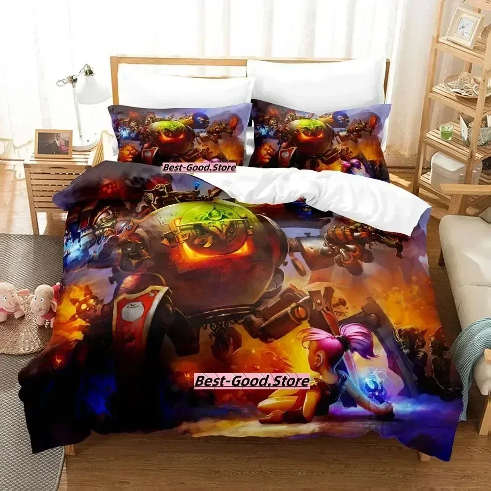 2023 Game Hearthstone Heroes of Warcraft Bedding Set Cartoon Anime three-piece set Teenager Bedroom Duvetcover Sets
