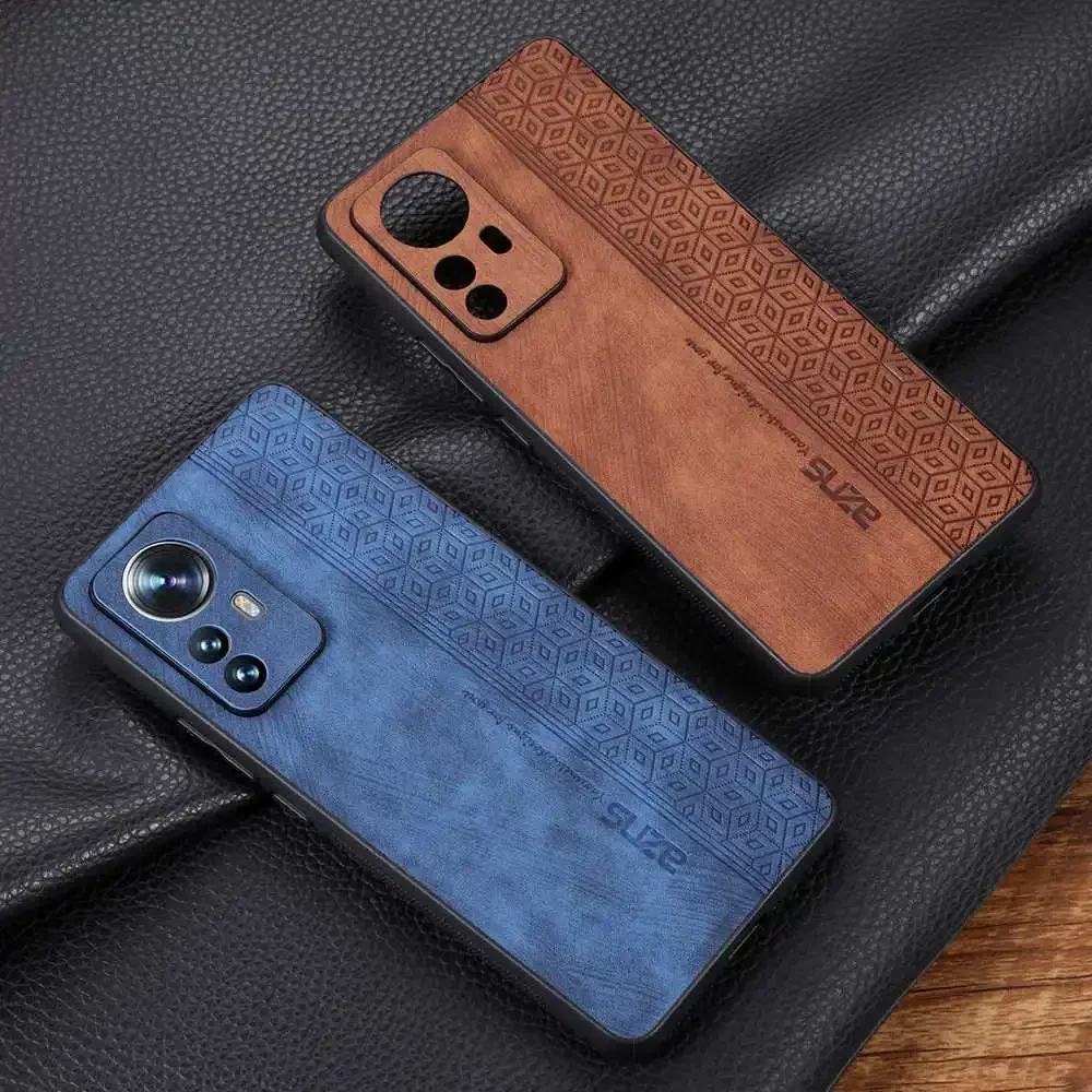 Luxury 3D Embossing Skin Feel Leather Case for Xiaomi POCO X6 M6 F6 Pro F5 X4 M4 C65 55 14 13 12 T 13C Ultra Lite Pro Soft Cover