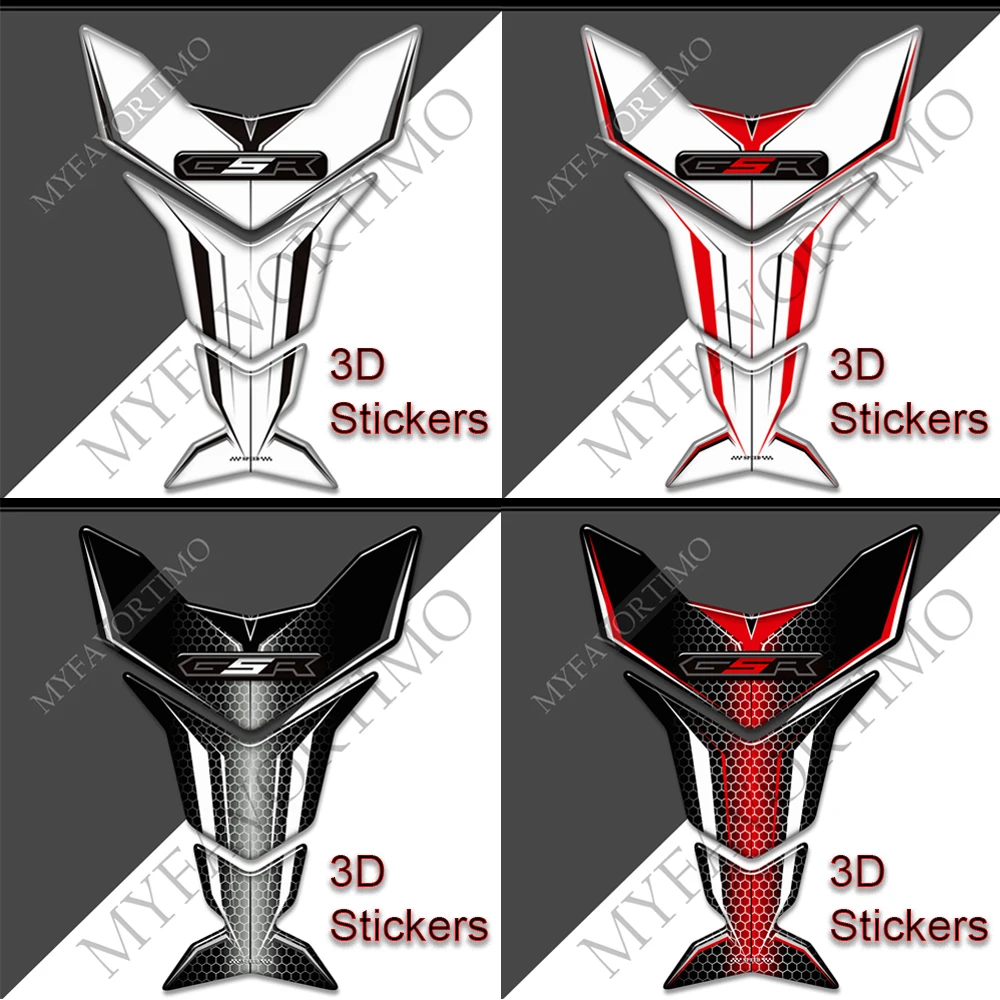 For Suzuki GSR 250 400 600 750 1000 Motorcycle Logo Tank Pad Stickers Decals Protector GSR250 GSR400 GSR600 GSR750 GSR1000