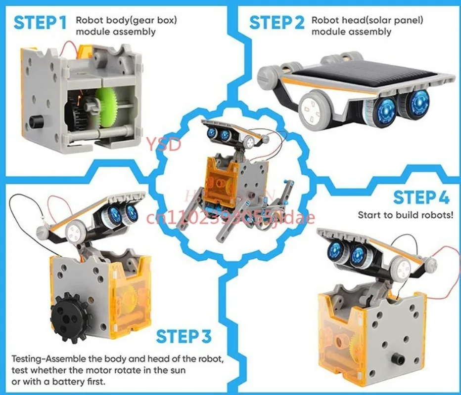 

Multifunctional 12 Styles Robot Building Blocks Educational Plaything