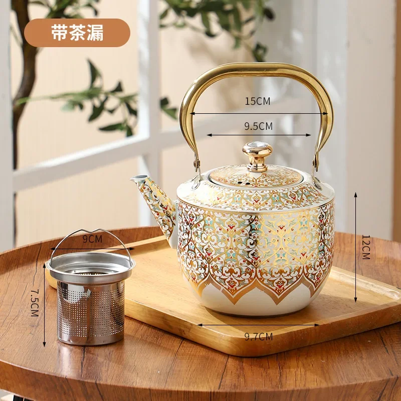 National style water bottle Multi purpose teapot water bottles Vintage water bottle coffee pot Home stainless steel coffee maker