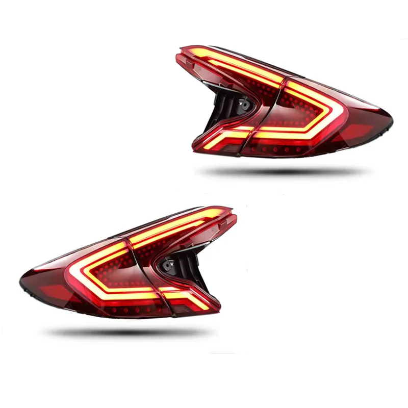 Pair LED Red Rear Lamp Tail Light Assembly For Toyota C-HR 2018-2020 Modified Back Lights Left Right Side 610-R