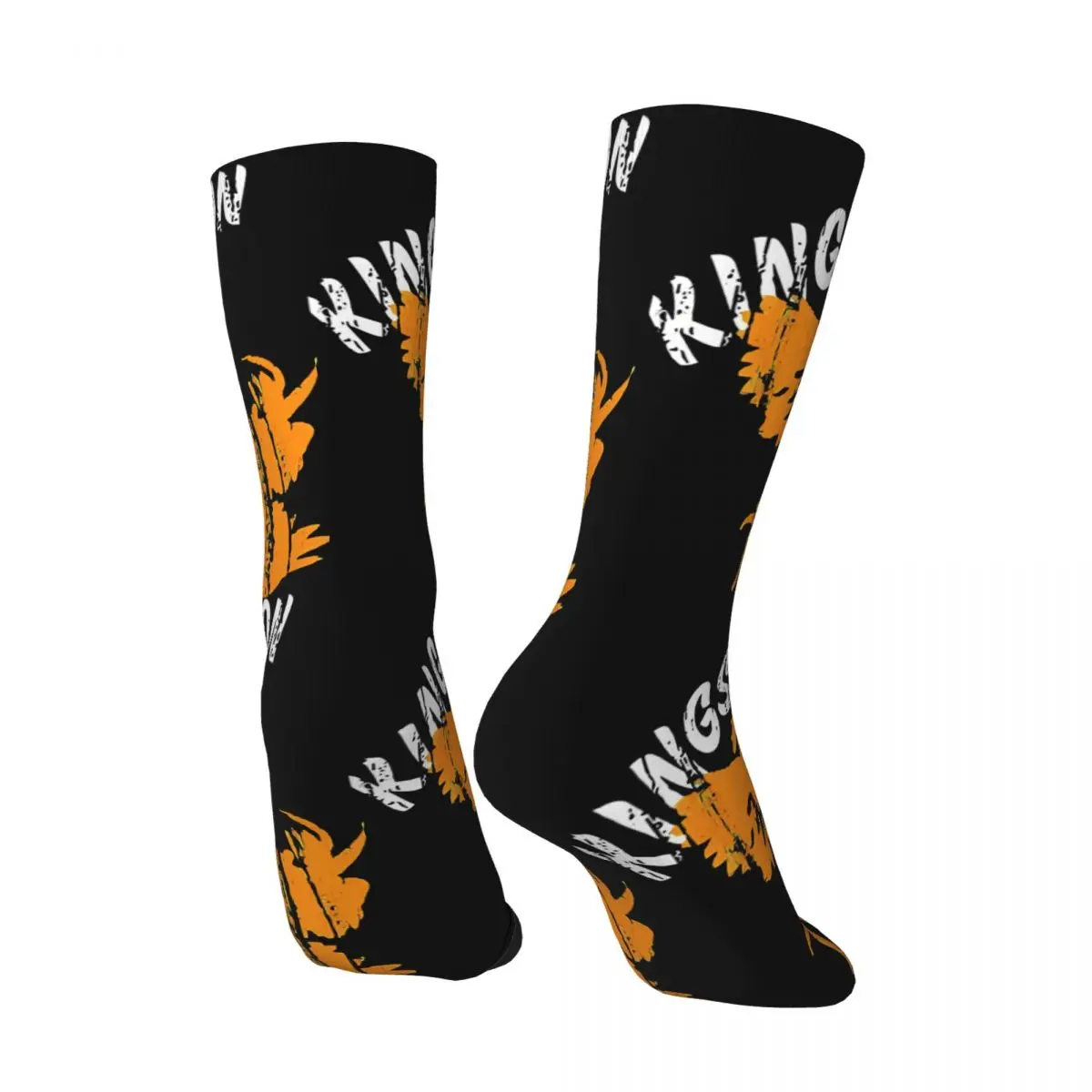 Funny Happy Rock And Roll Men's Socks Vintage Harajuku Kings of Leons Hip Hop Novelty Casual Crew Crazy Sock Gift Printed