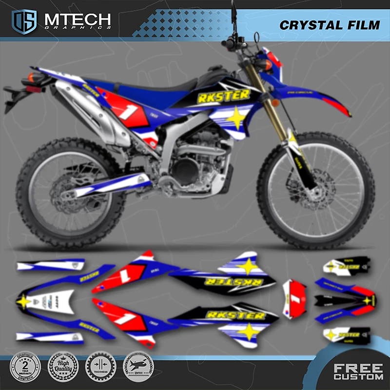 

DSMTECH Custom Team Graphics Decals Stickers Kits For YAMAHA WR250R 2020 2019 2018 2017 2016 2015 2014 -2008 004