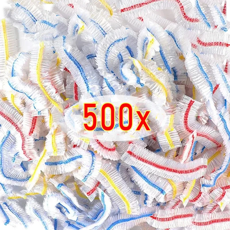 

500/100Pcs Disposable Plastic Food Cover Bags Kitchen Storage Organization Elastic Fresh Food Grade Stretch Wrap Bowl Dish Cover