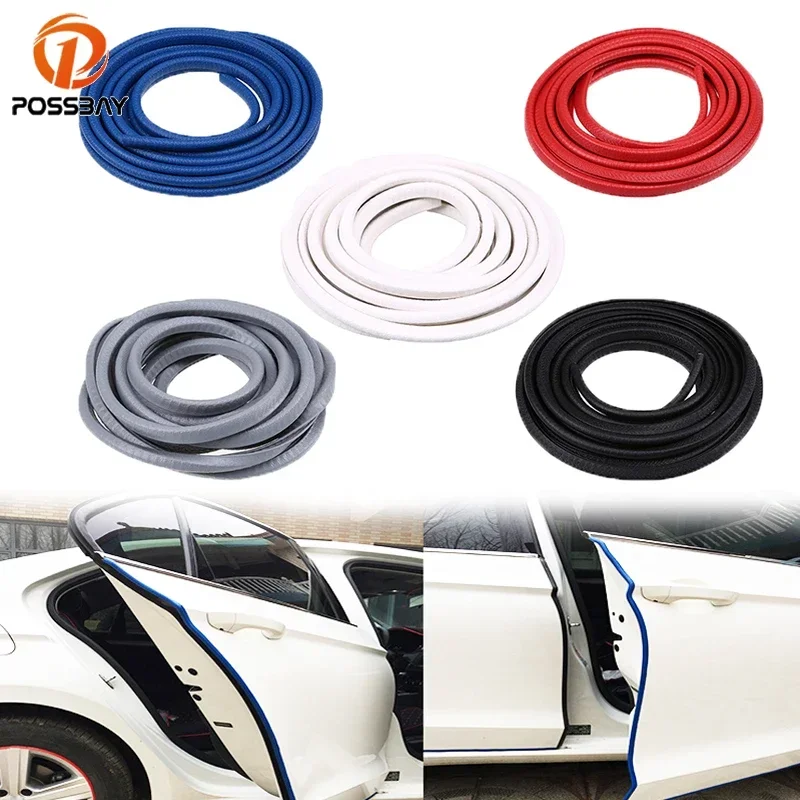 4.5M Universal Soundproof Car Window Edge Trim Sealing Strip Protector Auto Door Exterior Noise insulation Rubber Weatherstrip