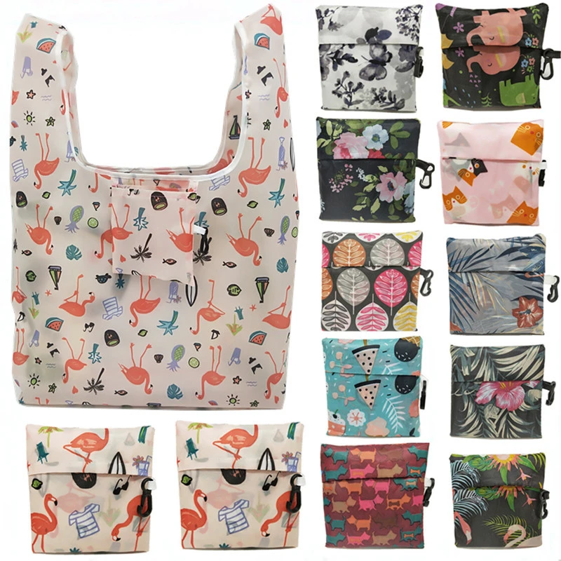 1 Piece Shoulder Shopper Bags 18 Styles Tumblr Graphic Ladies Shopping Bag Handbags Cloth Canvas Tote Bags Women Eco Reusable