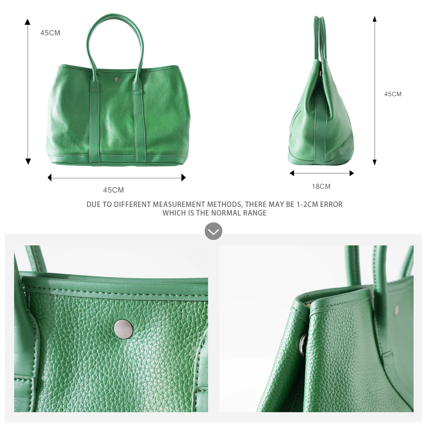 2023 New Tote Bag Handbag Genuine Leather Commuter Computer Bag, First Layer Cowhide, Simple and Large Capacity