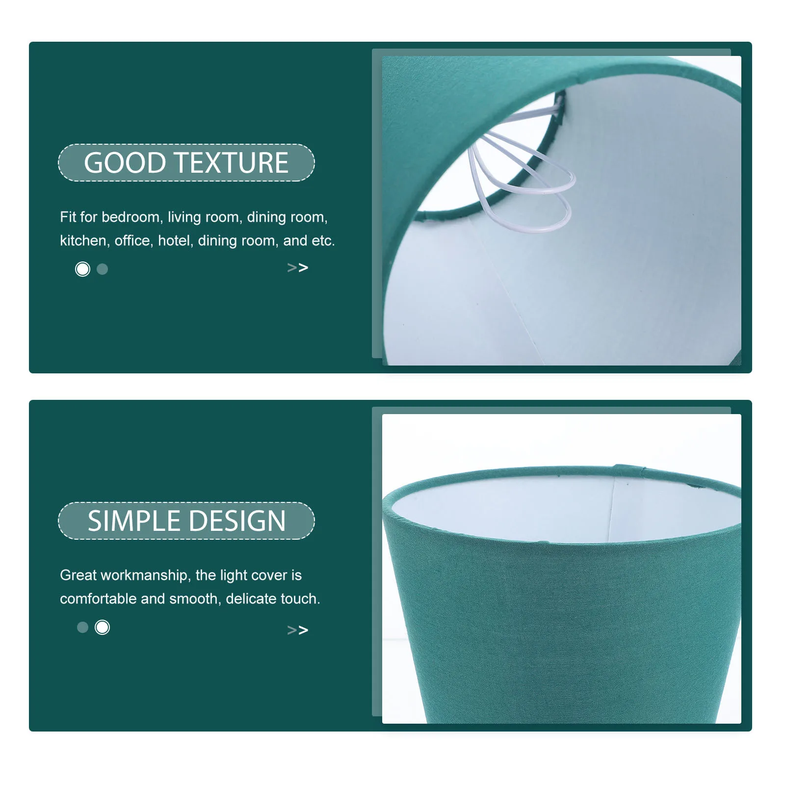 

Cloth Lampshade Small Light Cover Clip On Bulb E14 Pendant Shade Replacement Modern Drum Style Iron Frame Durable For