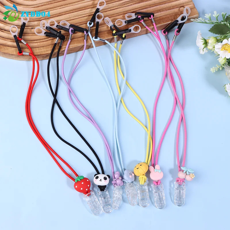 ●1PCS Cartoon Lovely BTE Hearing Aid Clip Holder For Children Kids Elderly Anti Lost Double Ear Hearing Aid Rope Lanyard
