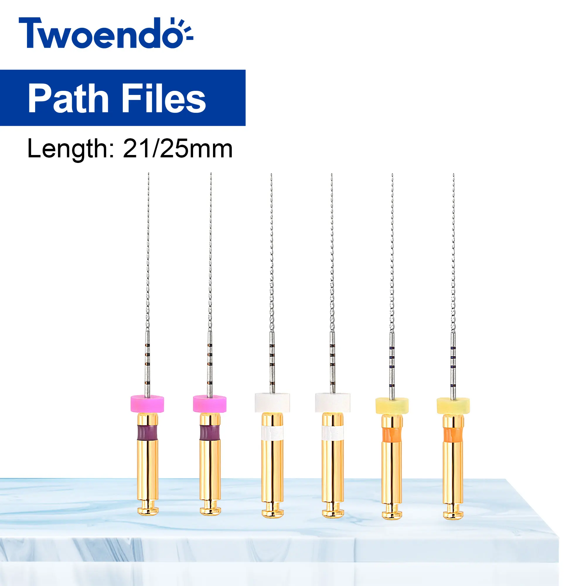 Twoendo Flexible Dental Instrument Endo Motor Files Endo Rotary Endodontic Files Path Glide Files Dentistry