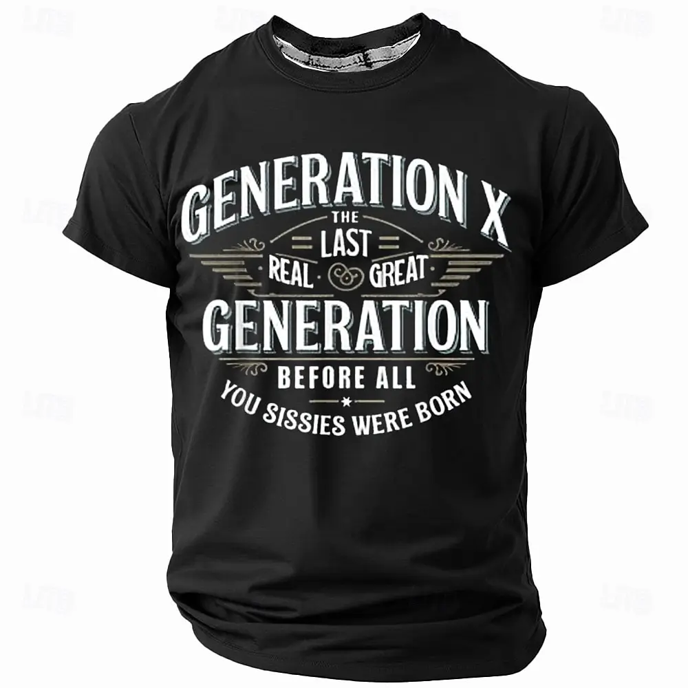 

Simple Solid Color Letter Print T-shirt Top Oversized Casual Men's Round Neck Short Sleeve Clothing 2025 Summer Men's T Shirts