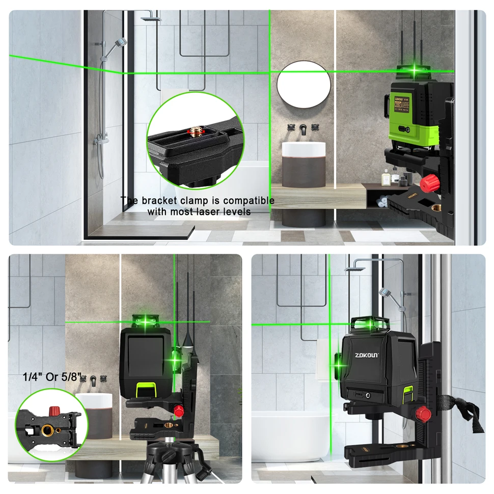 Fine super strong magnet pulls L-bracket leveling support for universal Laser level bracket