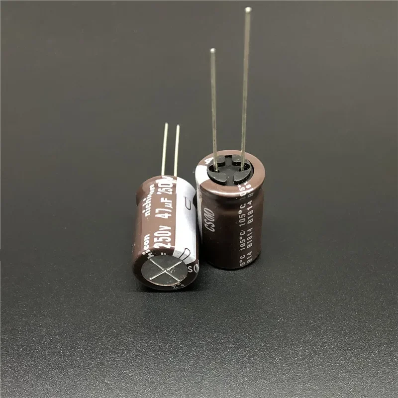 5pcs/50pcs 47uF 250V NICHICON CS Series 12.5x20mm High Ripple Current High Reliability 250V47uF Aluminum Electrolytic capacitor