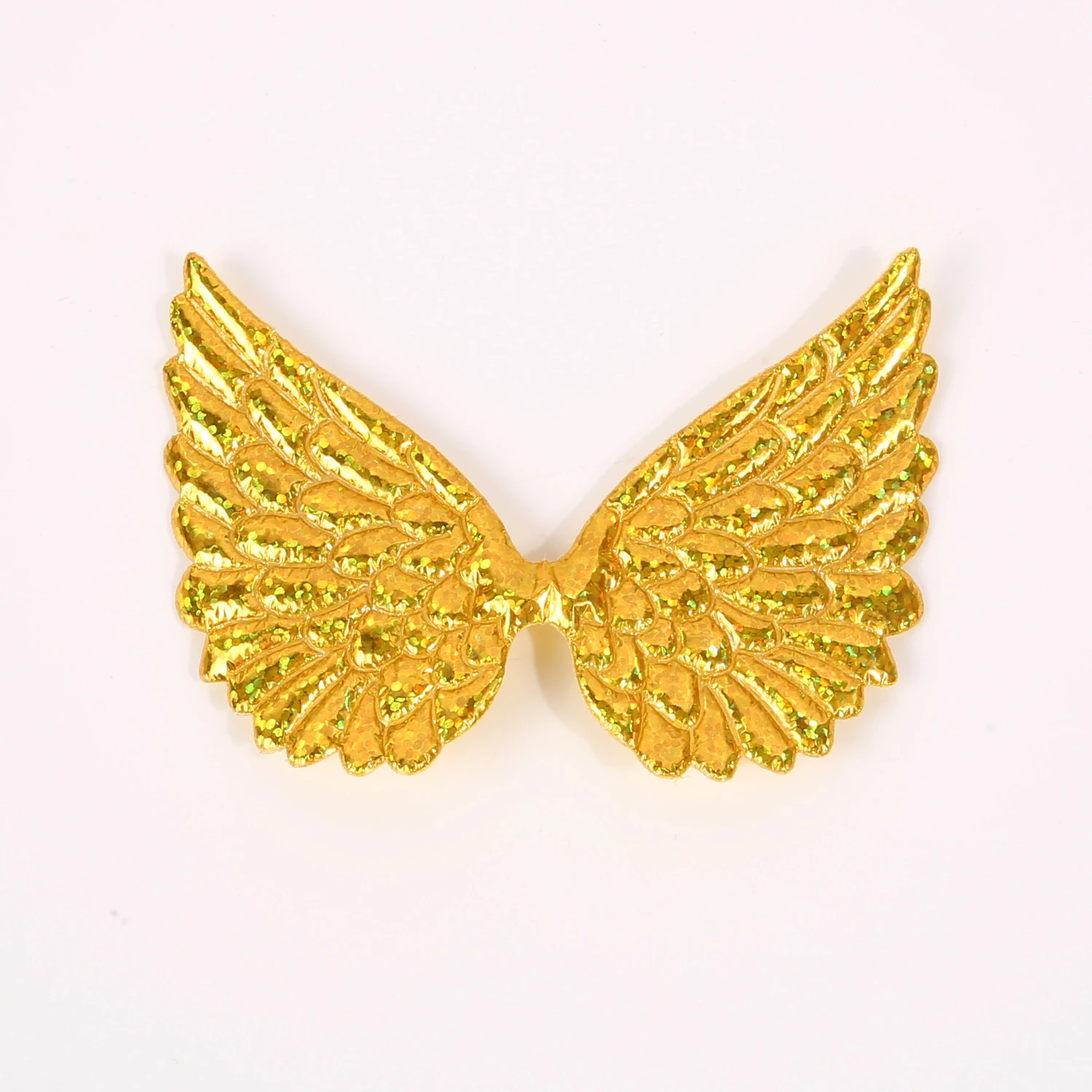 20 шт., 3,5 дюйма, 9 см, однотонные глянцевые крылья с принтом для DIY, сумка для одежды, обуви, зажим для шляпы, аксессуары для декора ручной работы