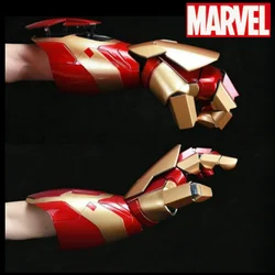 NEW Mk43 1:1 Avengers Marvel Iron Man Glowing Arm Gloves Cosplay Performance Props Wearable Figure Toys Dolls Gifts