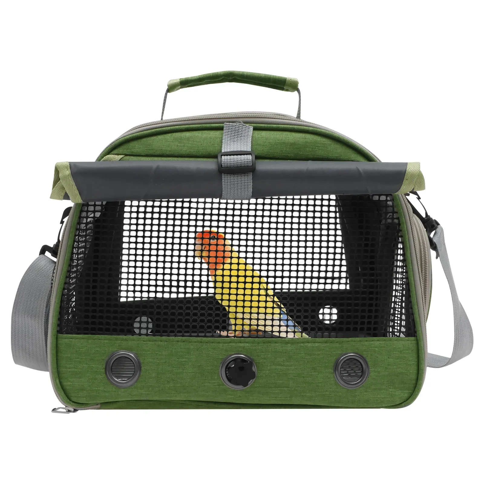 

Portable Bird Travel Carrier Transport Bird Cage With Stainless Steel Tray Small Pet Breathable Parrot transfer Bird accessaries