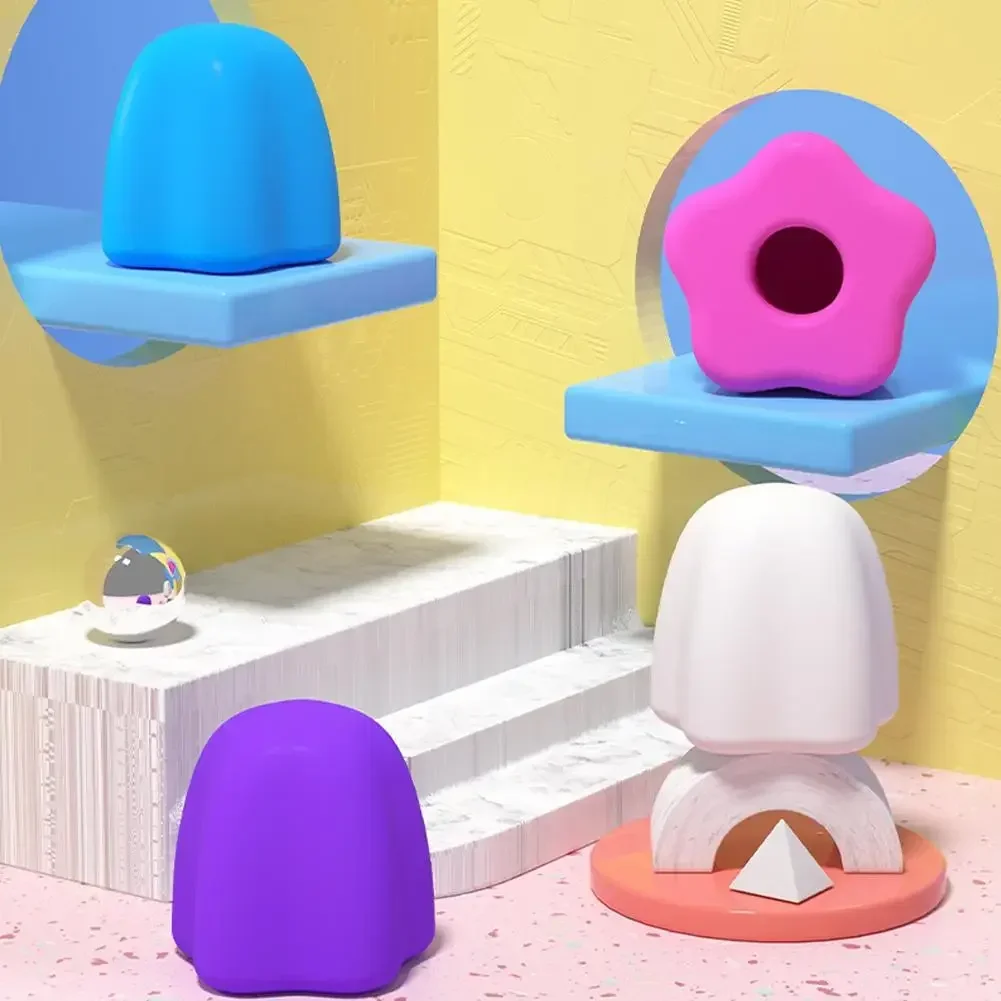 Toothpaste Squeezer Holder Reusable Automatic Closing Flower Shape Silica Gel Self Closing Toothpaste Cap