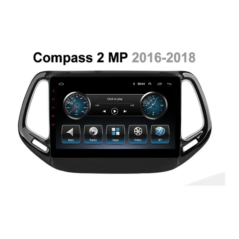 Android 13 for Jeep Compass 2 MP 2016 - 2018 Autoradio GPS Navigation Car Multimedia Player Carplay Camera No 2din DVD