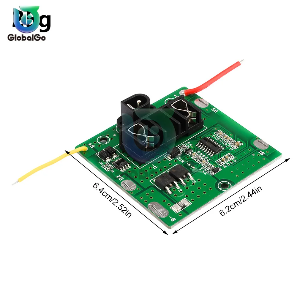 BMS 5S 12A 21V li-ion Lipo 18650 بطارية خلية شحن لوحة شحن زائد/حماية دائرة قصيرة مع موصل DC