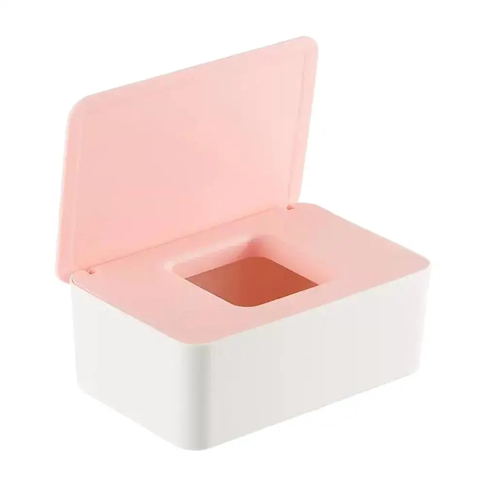 Neue Kunststoff-Taschentuchbox, Feuchttuchhalter, Abdeckung für Feuchttücher, Papier-Taschentuch-Aufbewahrungsbox, Papiertuchspender, Servietten-Organizer für Zuhause – Detail 18