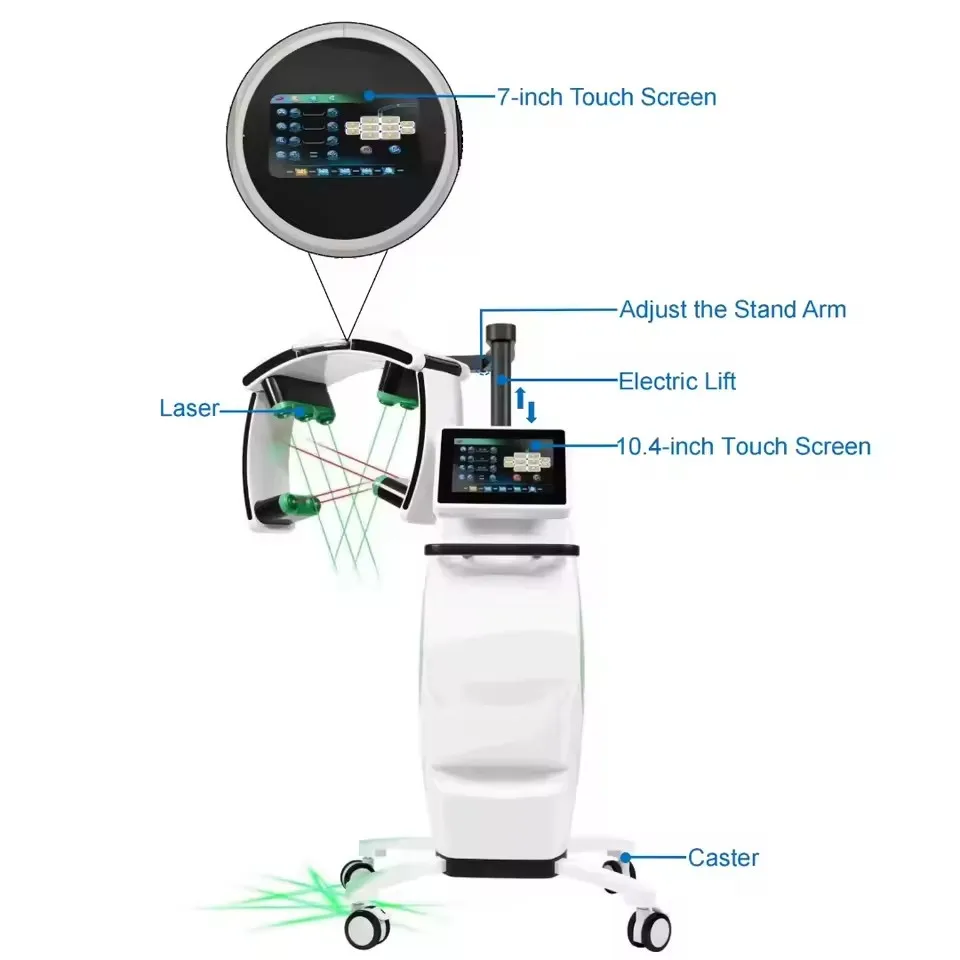 

10D Maxlipo Master Therapy 532 нм Зеленый свет 635 нм Красный свет Втрата жира с лифтинговым сжиганием жира Втрата веса Машина для коррекции фигуры