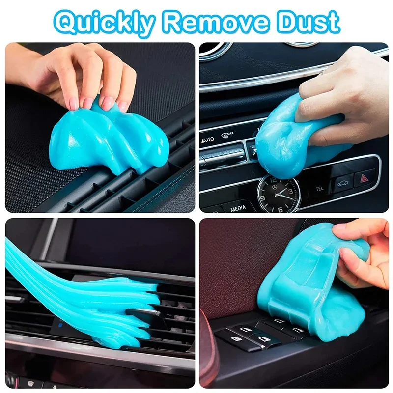 Car Wash Interior Car Cleaning Gel Slime For Cleaning Machine Auto Vent Magic Dust Remover Glue  Dirt Cleaner Cleaning Slime