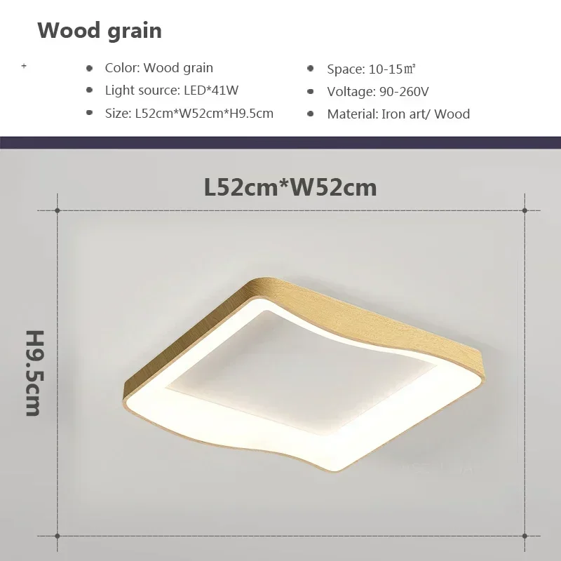 Modern Nordic Remote Control LED Ceiling Lamp for Bedroom Living Room Indoor Chandelier Home Lighting Fixture image 3