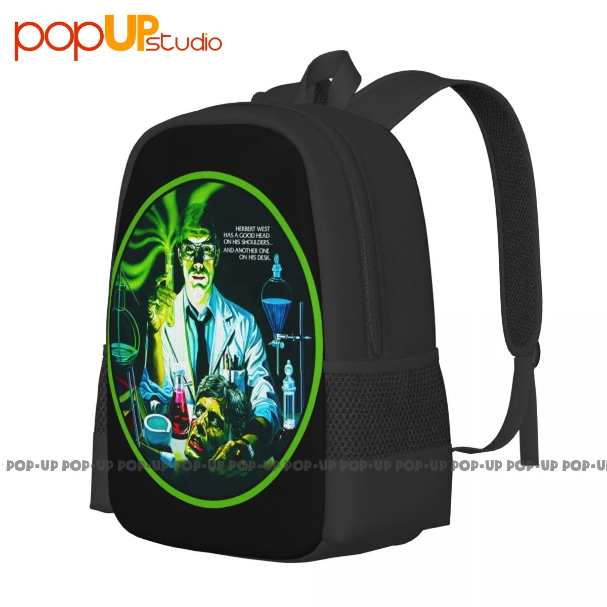 80'S H.P. Lovecraft Horror Re-Animator Backpack Large Capacity Print Shoe Bag Shopping Bag Outdoor Running