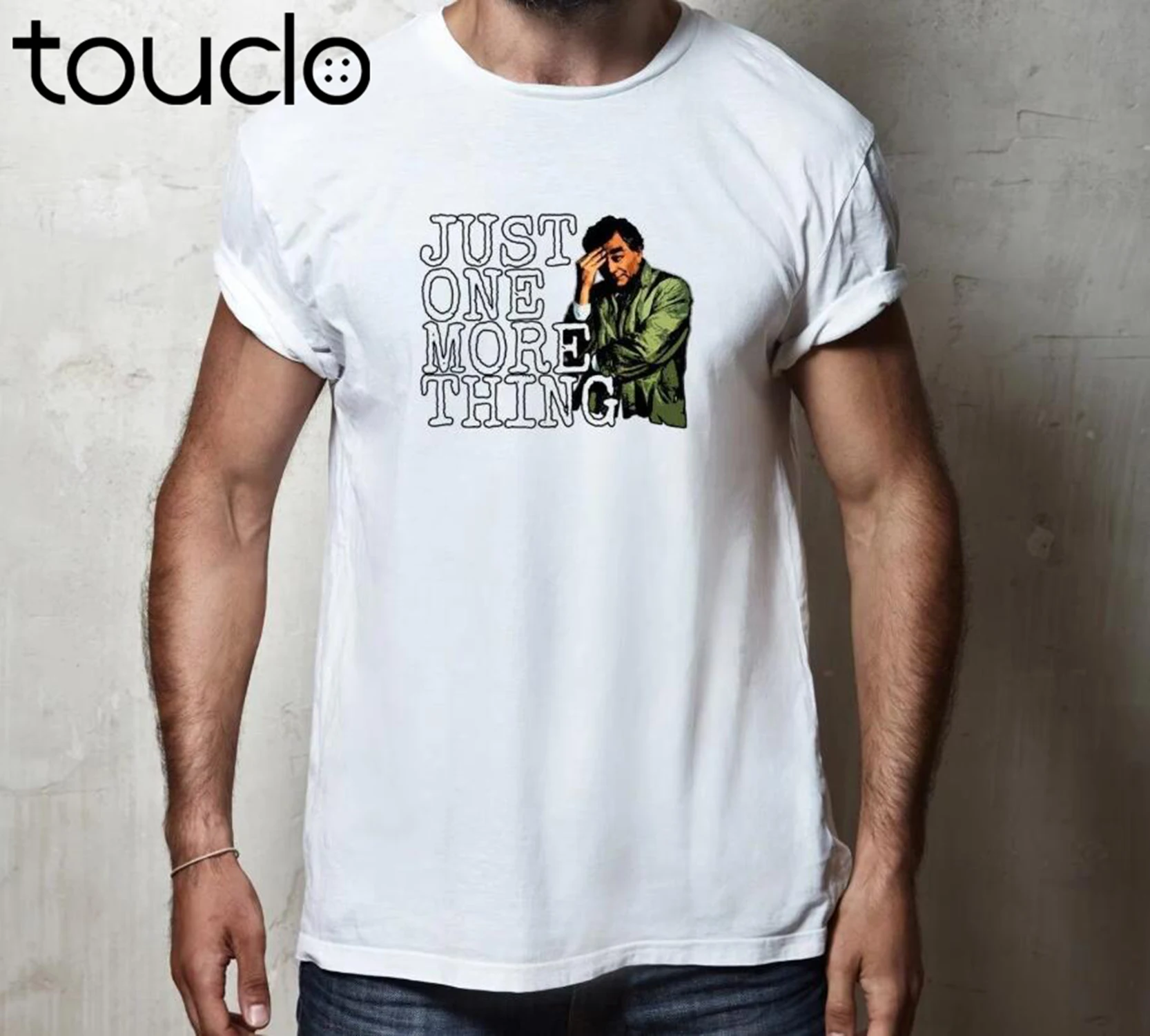 

Мужская футболка Just One More Thing Columbo Tribute, брендовая мужская футболка с коротким рукавом, футболка Homme, рубашка на заказ с принтом