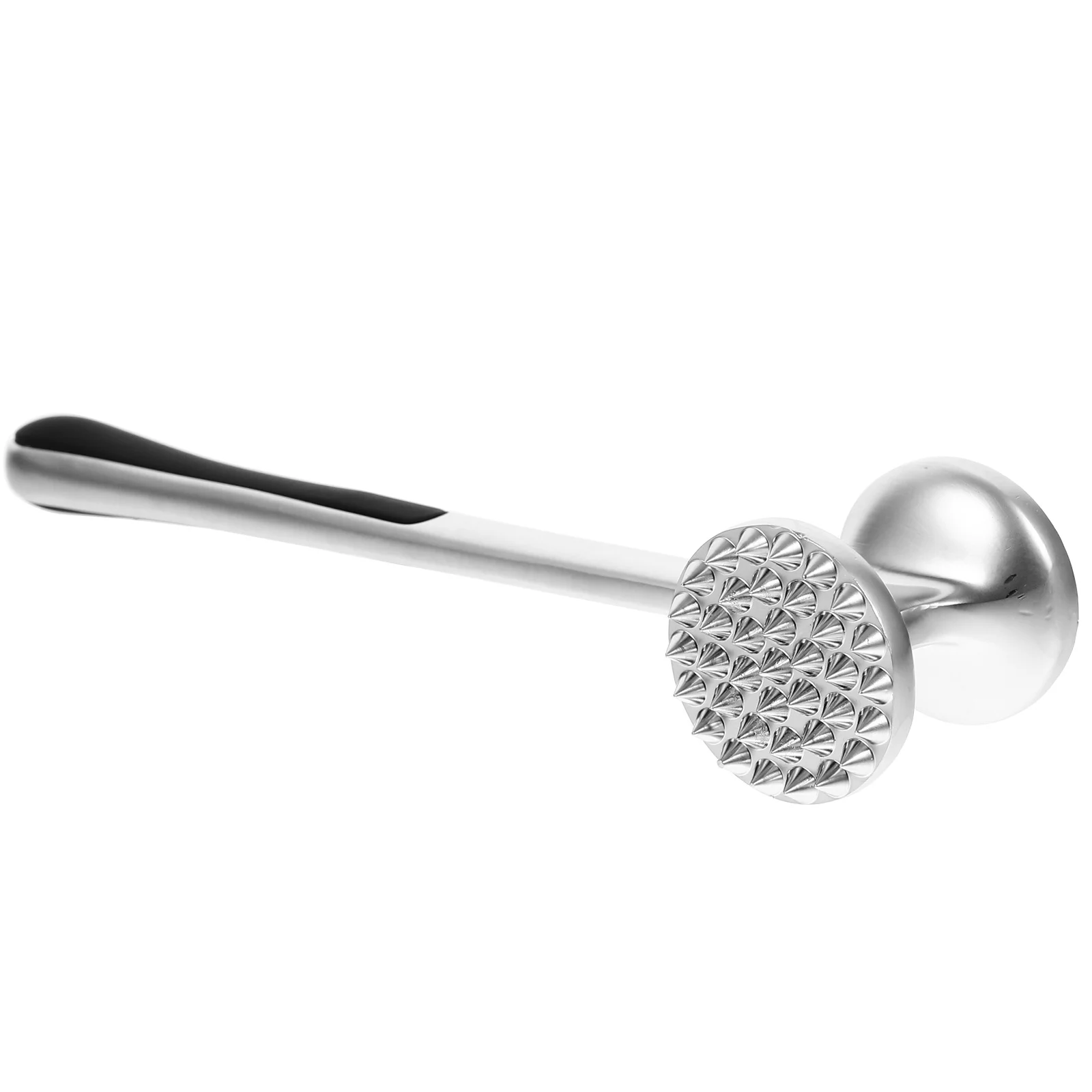 

Stainless Steel Meat Mallet Dual-Sided Hammer Steak Pounder Kitchen Tool Long Handle Design for Home Hotel Use
