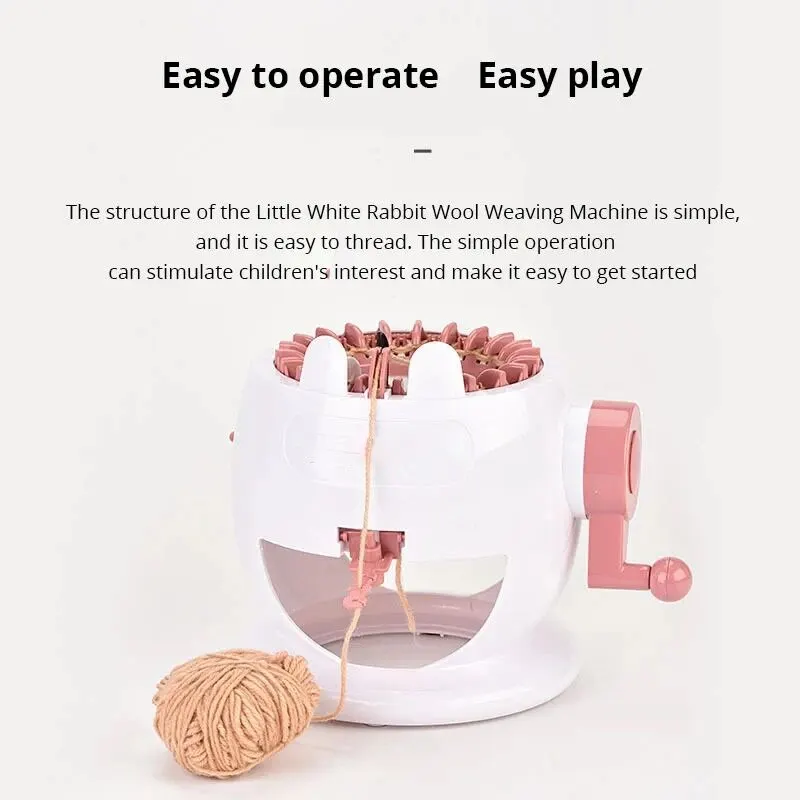 1pc Smart Weaving Loom Knitting Board Rotating Double Knitting Loom Round Loom Artifact Wool Machine DIY For Adults And Kids