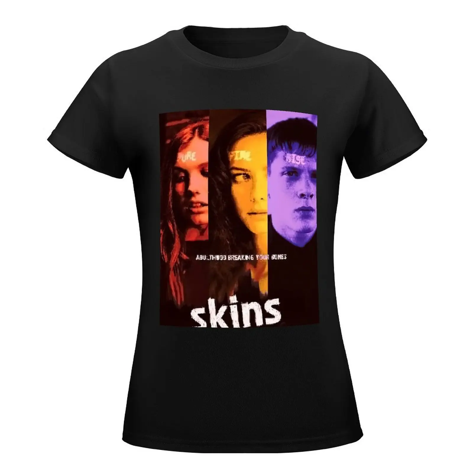 Skins Tv Series 7 T-Shirt korean fashion aesthetic clothes tees cute tops ariat shirts for Women