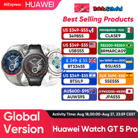 HUAWEI Watch GT 5 Pro 46mm Smartwatch Ceramic and Titanium Watch compatible with iOS and Android 14 days long battery life