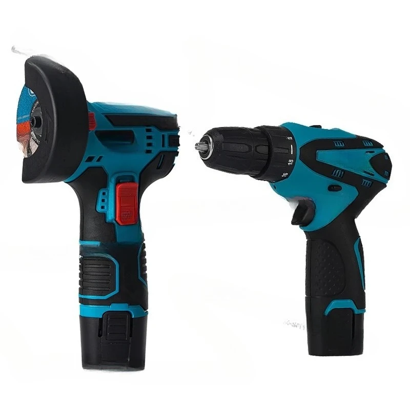 lithium battery angle grinder hand drill set mini multi-function handheld cutting machine 12V rechargeable polishing machine