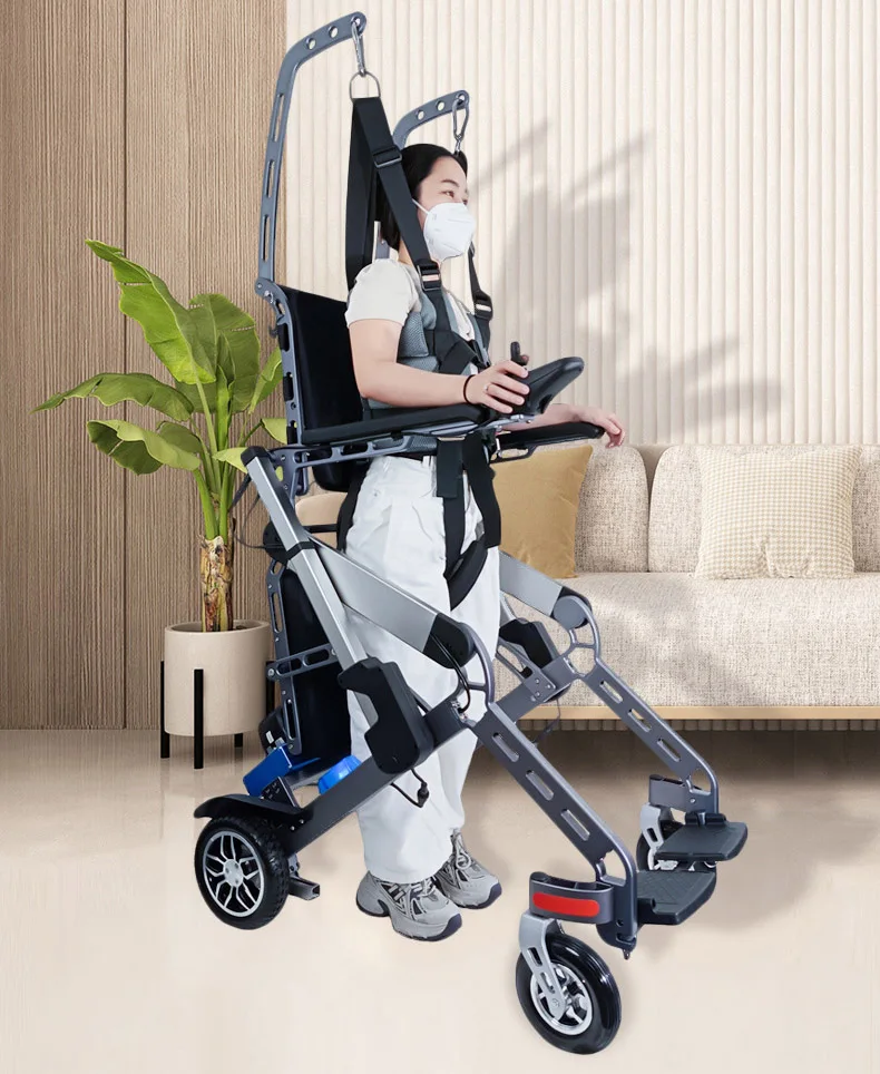 Lithium Battery Power Wheelchair, Multipurpose Standing Sitting, Intelligent Gait Training Robot, Assisted Walking Device