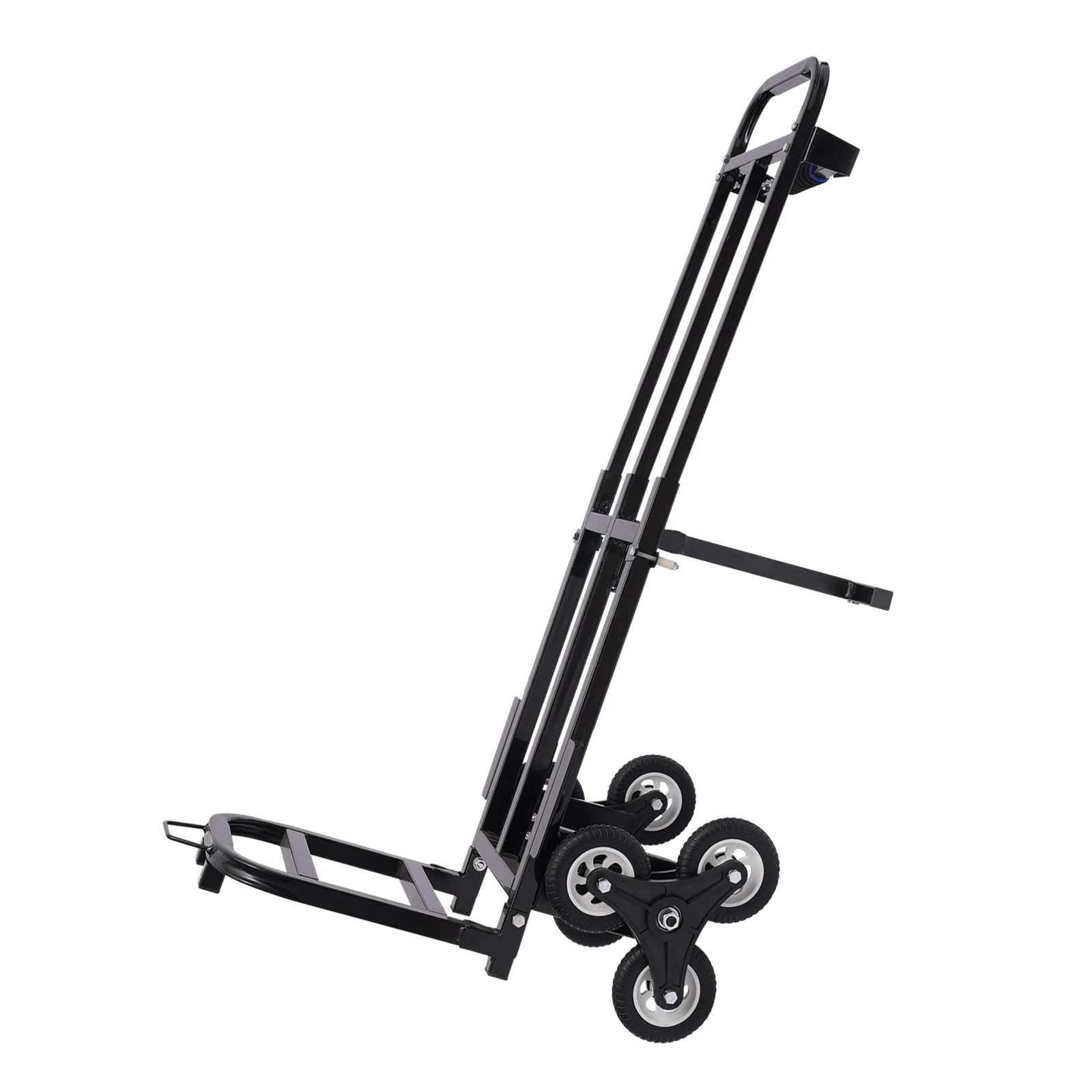 

460lbs Capacity Stair Climbing Cart Portable Folding Trolley With 6 Wheels 29-45 In Adjustable Armrest For Moving Goods
