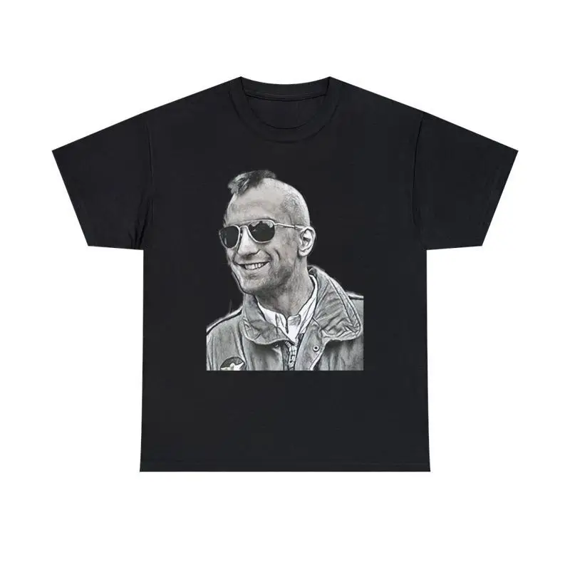 Taxi Driver Travis Bickle Print Movie Art Heavy Cotton T Shirt